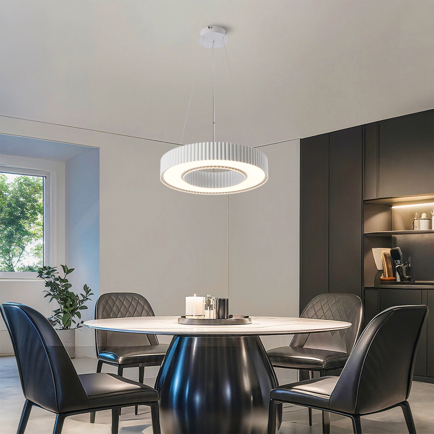 Brilagi - Lampadario dimmerabile a sospensione con cavo LUMIX LED/48W/230V 3000-6000K bianco Ø 50 cm + telecomando
