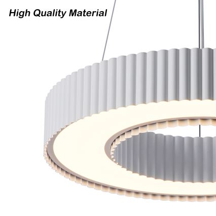 Brilagi - Lampadario dimmerabile a sospensione con cavo LUMIX LED/48W/230V 3000-6000K bianco Ø 50 cm + telecomando