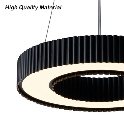 Brilagi - Lampadario LED dimmerabile su cavo LUMIX LED/48W/230V 3000-6000K nero Ø 50 cm + telecomando