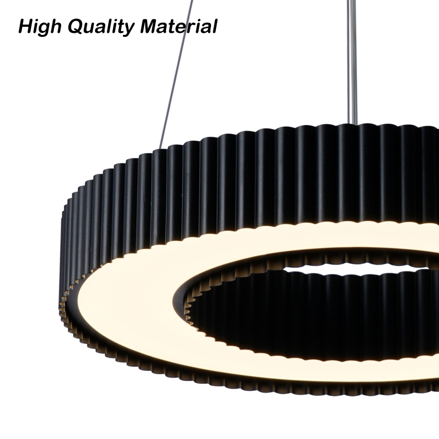 Brilagi - Lampadario LED dimmerabile su cavo LUMIX LED/48W/230V 3000-6000K nero Ø 50 cm + telecomando