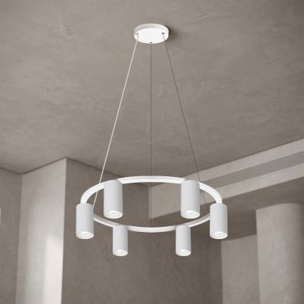 Brilagi - Lampadario LED RGBW dimmerabile a sospensione con cavo SELE 6xGU10/6,5W/230V 2700-6500K bianco + telecomando