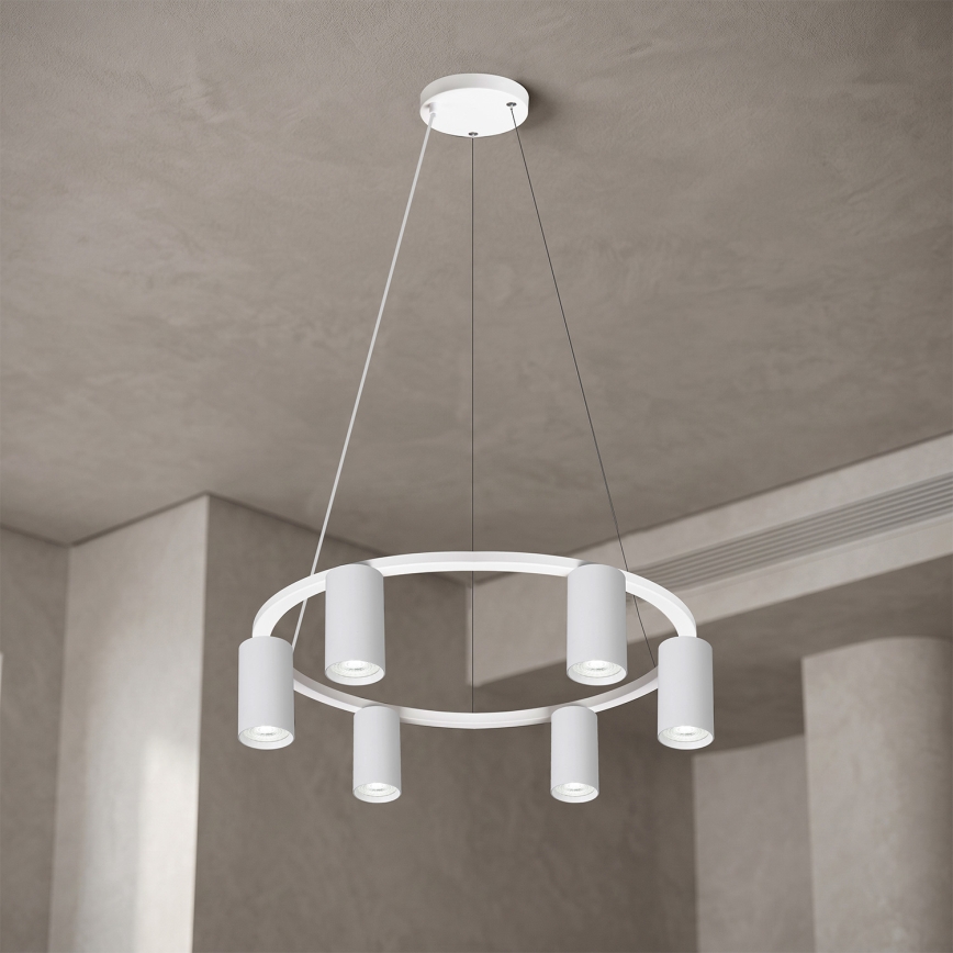 Brilagi - Lampadario LED RGBW dimmerabile a sospensione con cavo SELE 6xGU10/6,5W/230V 2700-6500K bianco + telecomando