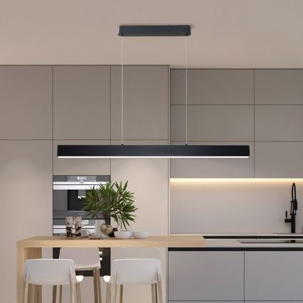 Brilagi - Lampadario a sospensione con filo LED dimmerabile SLEEKLINE SMART LED/40W/230V 3000-6000K Wi-Fi Tuya nero + telecomando