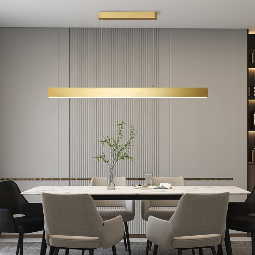Brilagi - Lampadario a sospensione con filo LED dimmerabile SLEEKLINE SMART LED/40W/230V 3000-6000K Wi-Fi Tuya oro + telecomando