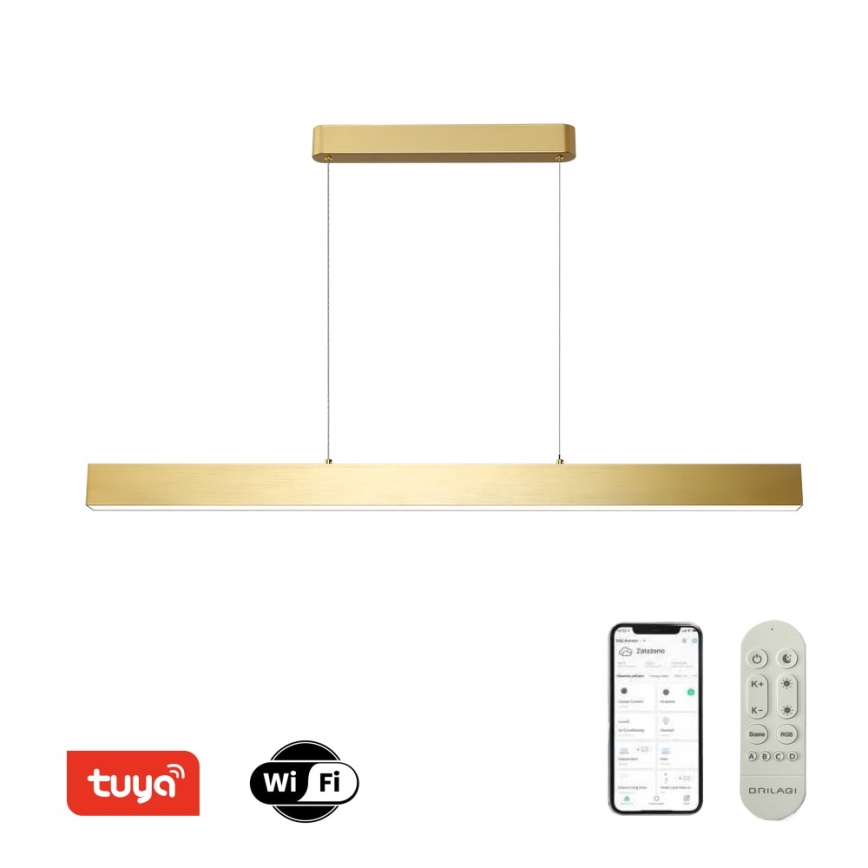 Brilagi - Lampadario a sospensione con filo LED dimmerabile SLEEKLINE SMART LED/40W/230V 3000-6000K Wi-Fi Tuya oro + telecomando