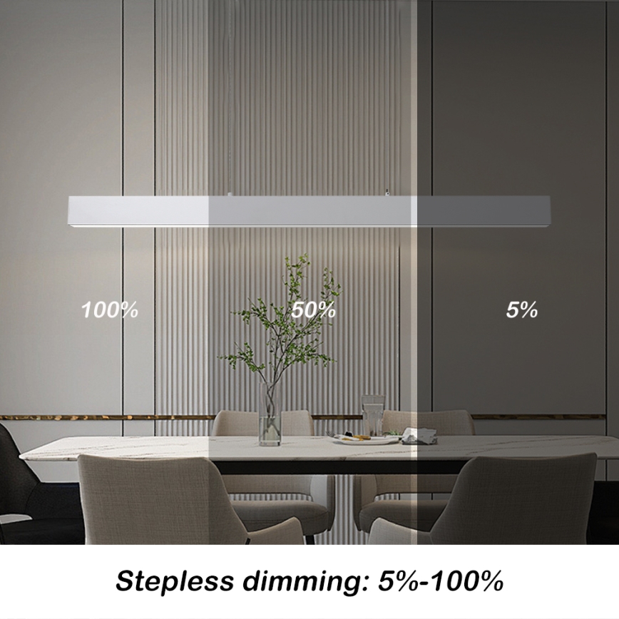 Brilagi - Lampadario a sospensione con filo LED dimmerabile SLEEKLINE SMART LED/40W/230V 3000-6000K Wi-Fi Tuya bianco + telecomando