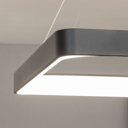 Brilagi - Lampadario LED dimmerabile a cavo FALCON II LED/125W/230V 3000-6500K 60x60 cm nero + telecomando