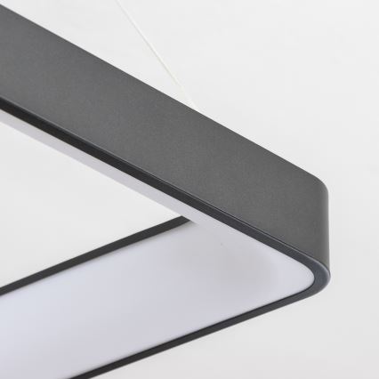 Brilagi - Lampadario LED dimmerabile a cavo FALCON II LED/125W/230V 3000-6500K 60x60 cm nero + telecomando