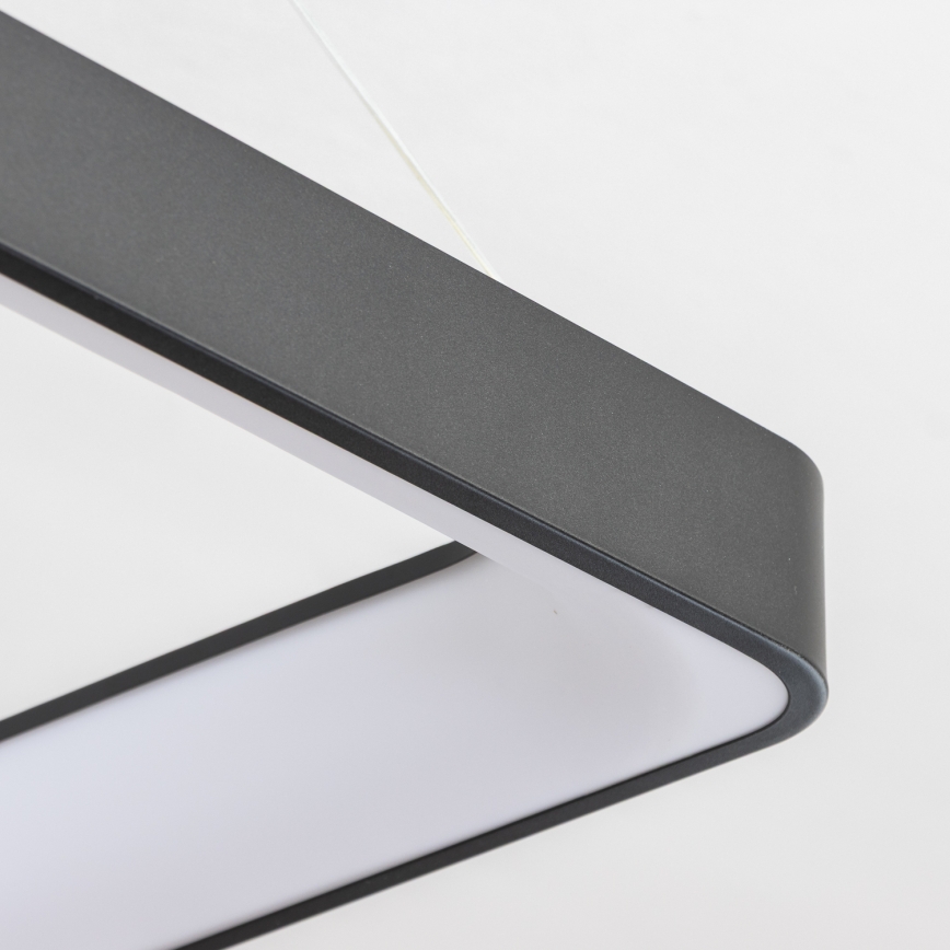 Brilagi - Lampadario LED dimmerabile a cavo FALCON II LED/125W/230V 3000-6500K 60x60 cm nero + telecomando