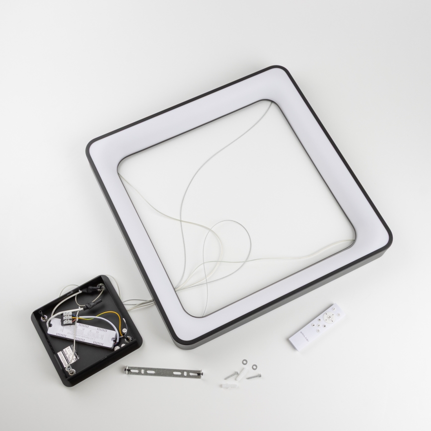 Brilagi - Lampadario LED dimmerabile a cavo FALCON II LED/125W/230V 3000-6500K 60x60 cm nero + telecomando