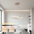 Brilagi - Lampadario LED dimmerabile sospeso su cavo INFINITY LED/55W/230V 3000-6000K 50x50 cm beige + telecomando