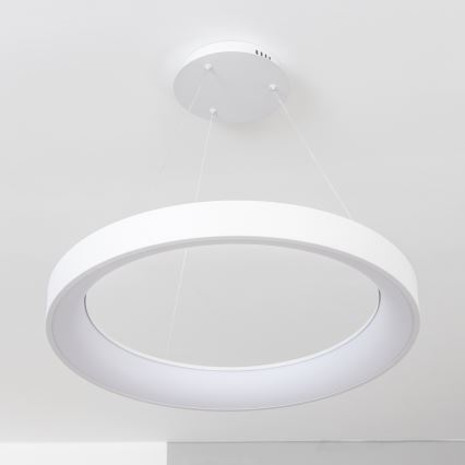 Brilagi - Lampadario sospeso dimmerabile a cavi FALCON II LED/99W/230V 3000-6500K Ø 60 cm bianco + telecomando