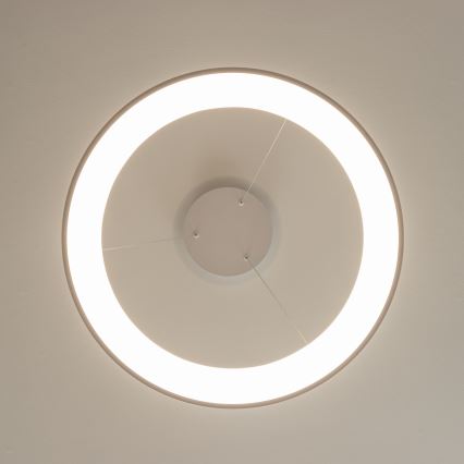Brilagi - Lampadario sospeso dimmerabile a cavi FALCON II LED/99W/230V 3000-6500K Ø 60 cm bianco + telecomando