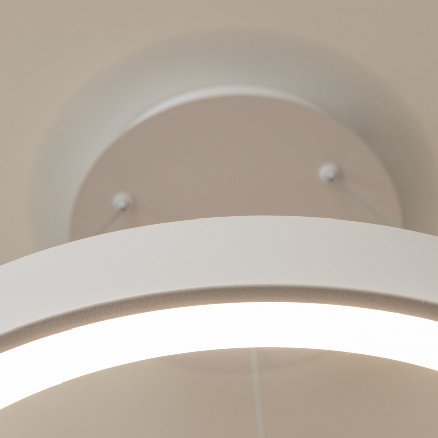 Brilagi - Lampadario sospeso dimmerabile a cavi FALCON II LED/99W/230V 3000-6500K Ø 60 cm bianco + telecomando