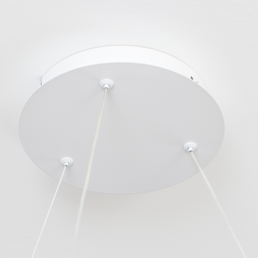 Brilagi - Lampadario sospeso dimmerabile a cavi FALCON II LED/99W/230V 3000-6500K Ø 60 cm bianco + telecomando