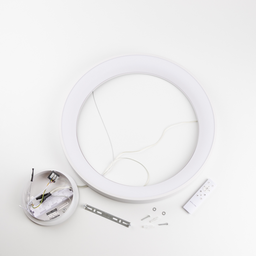 Brilagi - Lampadario sospeso dimmerabile a cavi FALCON II LED/99W/230V 3000-6500K Ø 60 cm bianco + telecomando
