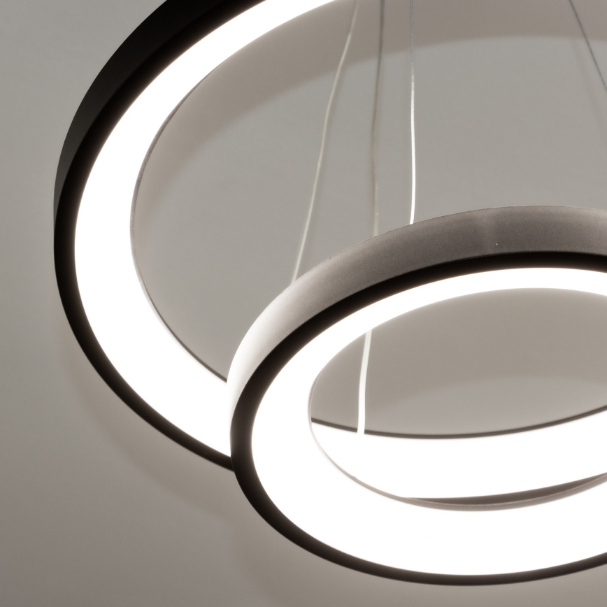 Brilagi - lampada a sospensione LED dimmerabile con cavo FALCON SLIM LED/68W/230V 3000-6500K Ø 50 cm nero + telecomando