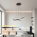 Brilagi - Lampadario LED dimmerabile su cavo INFINITY LED/55W/230V 3000-6000K 50x50 cm nero + telecomando