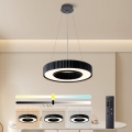 Brilagi - Lampadario LED dimmerabile su cavo LUMIX LED/48W/230V 3000-6000K nero Ø 50 cm + telecomando