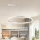 Brilagi - Lampadario LED dimmerabile su cavo PORTOFINO 60W/230V 3000-6000K Ø 80 cm argento + telecomando