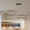 Brilagi - Lampadario LED dimmerabile su cavo PORTOFINO LED/98W/230V 3000-6000K nero + telecomando