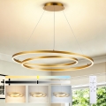 BRILAGI - Lampadario LED dimmerabile su cavo TWISTER LED/105W/230V 3000-6000K Ø 100 cm dorato + telecomando