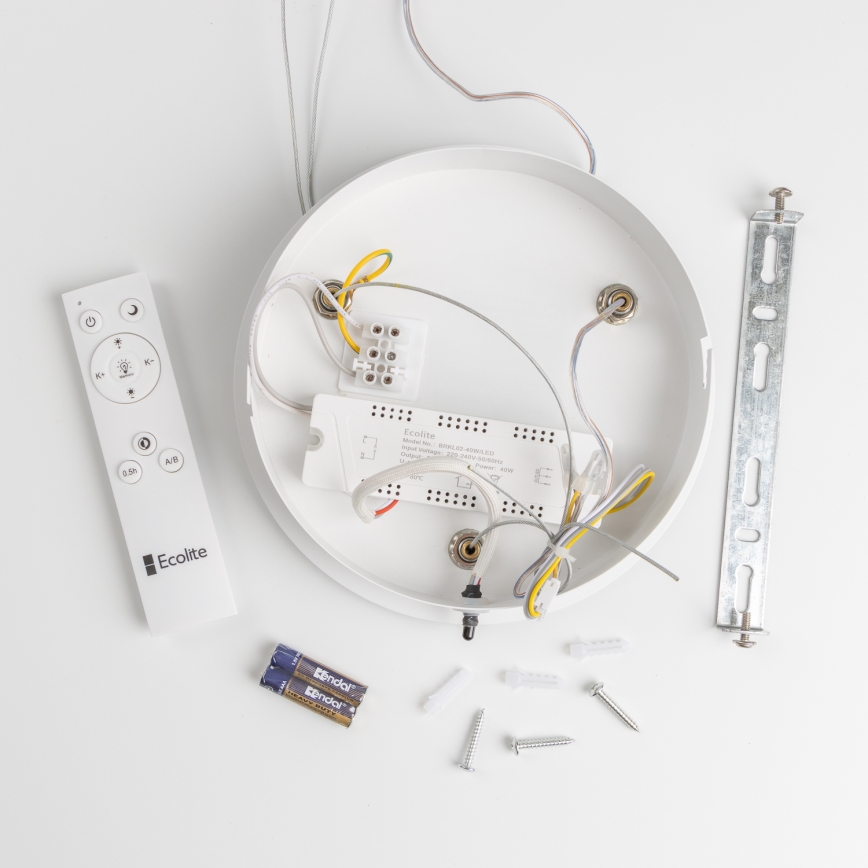 Brilagi - Lampadario LED Dimmerabile su corda FALCON LED/80W/230V 3000-6500K bianco + telecomando