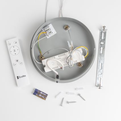 Brilagi - Lampadario LED Dimmerabile su corda FALCON LED/80W/230V 3000-6500K grigio + telecomando