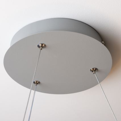 Brilagi - Lampadario LED Dimmerabile su corda FALCON LED/40W/230V 3000-6500K grigio + telecomando