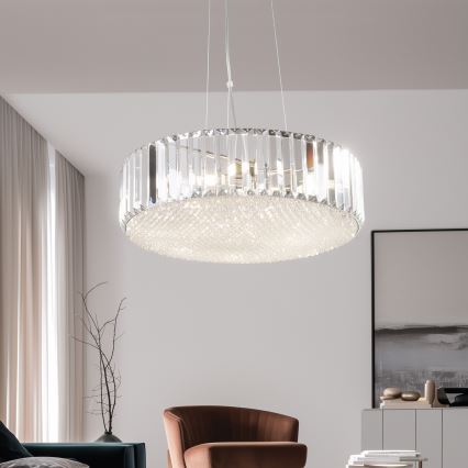 Brilagi - Lampadario LED in cristallo a sospensione su cavo GLAMOUR 5xG9/42W/230V