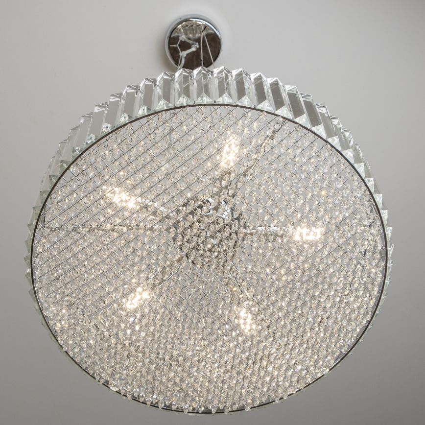 Brilagi - Lampadario LED in cristallo a sospensione su cavo GLAMOUR 5xG9/42W/230V