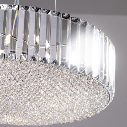 Brilagi - Lampadario LED in cristallo a sospensione su cavo GLAMOUR 5xG9/42W/230V