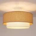 Brilagi - Lampadario LED montato a soffitto BOHO ECO 1xE27/10W/230V Ø 40 cm beige/crema