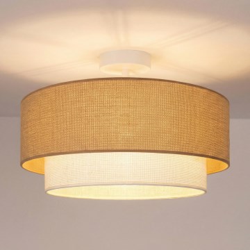 Brilagi - Lampadario LED montato a soffitto BOHO ECO 1xE27/10W/230V Ø 40 cm beige/crema