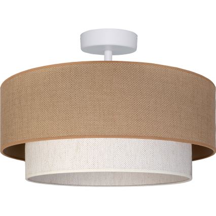 Brilagi - Lampadario LED montato a soffitto BOHO ECO 1xE27/10W/230V Ø 40 cm beige/crema