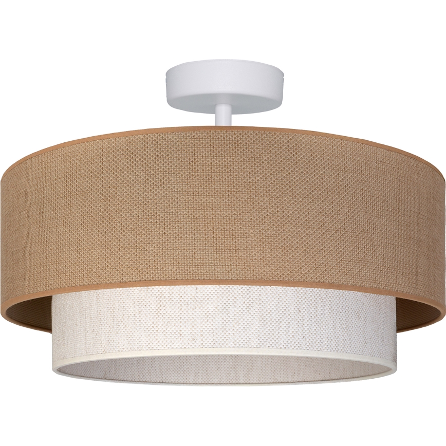 Brilagi - Lampadario LED montato a soffitto BOHO ECO 1xE27/10W/230V Ø 40 cm beige/crema