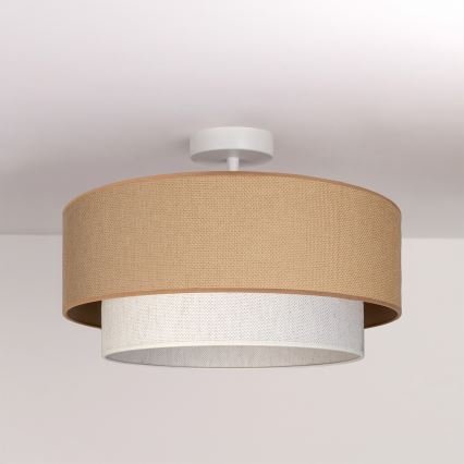 Brilagi - Lampadario LED montato a soffitto BOHO ECO 1xE27/10W/230V Ø 40 cm beige/crema