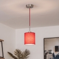 Brilagi - Lampadario LED NUBILA a sospensione con cavo 1xE27/60W/230V Ø 14 cm rosso