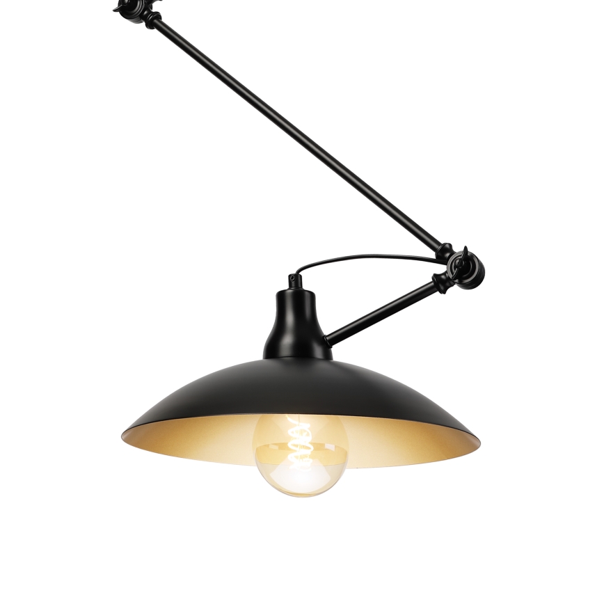 BRILAGI - Lampadario LED regolabile su asta IRONBEAM 1xE27/60W/230V nero
