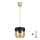 Brilagi - Lampadario LED RETRO GLASS 1xE27/60W/230V Ø 14 cm beige/fumé beige/nera