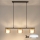 Brilagi - Lampadario LED RGB+CCT dimmerabile a cavo AURA LUX 3xGX53/14W/230V 2700-6500K Wi-Fi Tuya nero/oro