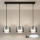 Brilagi - Lampadario LED RGB+CCT dimmerabile a sospensione con cavo AURA LUX 3xGX53/14W/230V 2700-6500K Wi-Fi Tuya nero/fumé