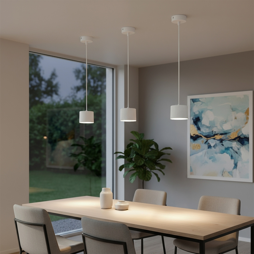 Brilagi - LED RGB+CCT Lampadario dimmerabile a sospensione su cavo STRIPY 1xGX53/14W/230V 2700-6500K Wi-Fi Tuya bianco