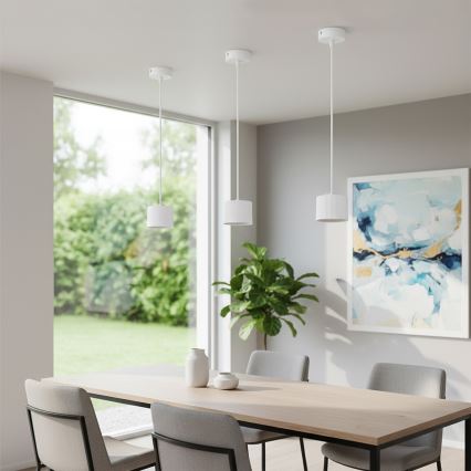 Brilagi - LED RGB+CCT Lampadario dimmerabile a sospensione su cavo STRIPY 1xGX53/14W/230V 2700-6500K Wi-Fi Tuya bianco