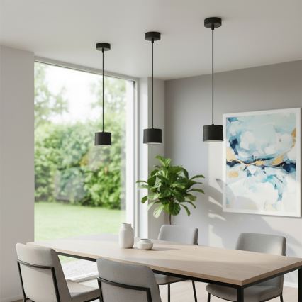 Brilagi - LED RGB+CCT Lampada a sospensione dimmerabile STRIPY 1xGX53/14W/230V 2700-6500K Wi-Fi Tuya nero