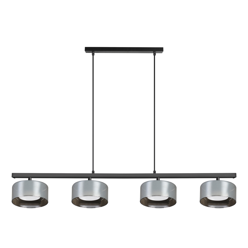 Brilagi - Lampadario LED dimmerabile RGB+CCT a sospensione su cavi AURA LUX 4xGX53/14W/230V 2700-6500K Wi-Fi Tuya nero/fumé