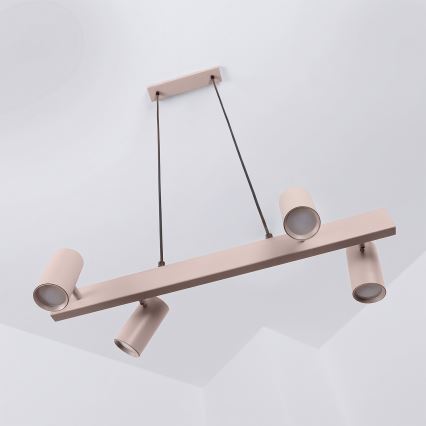 Brilagi - Lampadario dimmerabile LED RGBW su cavo SELE 4xGU10/6,5W/230V 2700-6500K beige