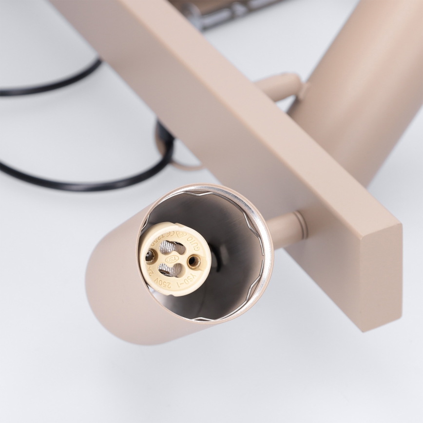 Brilagi - Lampadario dimmerabile LED RGBW su cavo SELE 4xGU10/6,5W/230V 2700-6500K beige