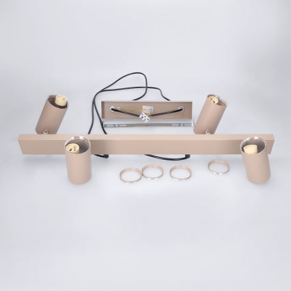Brilagi - Lampadario dimmerabile LED RGBW su cavo SELE 4xGU10/6,5W/230V 2700-6500K beige