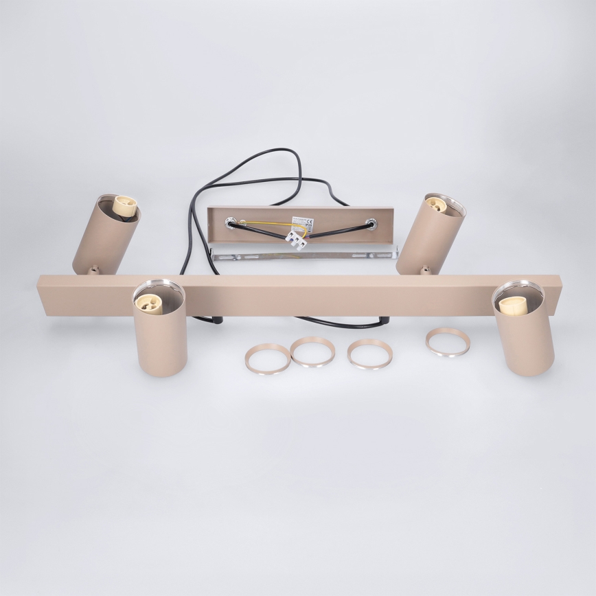 Brilagi - Lampadario dimmerabile LED RGBW su cavo SELE 4xGU10/6,5W/230V 2700-6500K beige